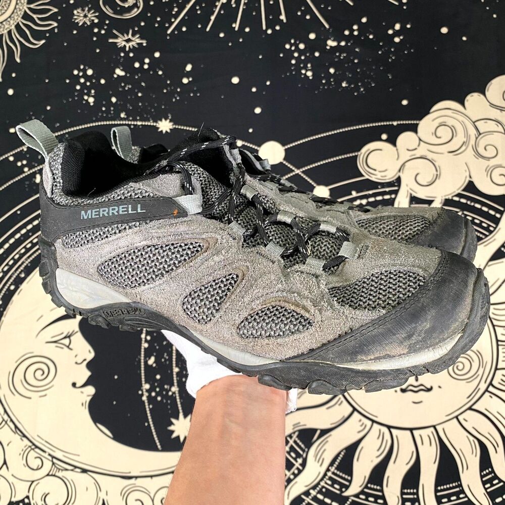 Merrell Yokota 2 J31277 Athletic Sneaker Shoes Mens 11.5 Gray Suede Trail Hiking